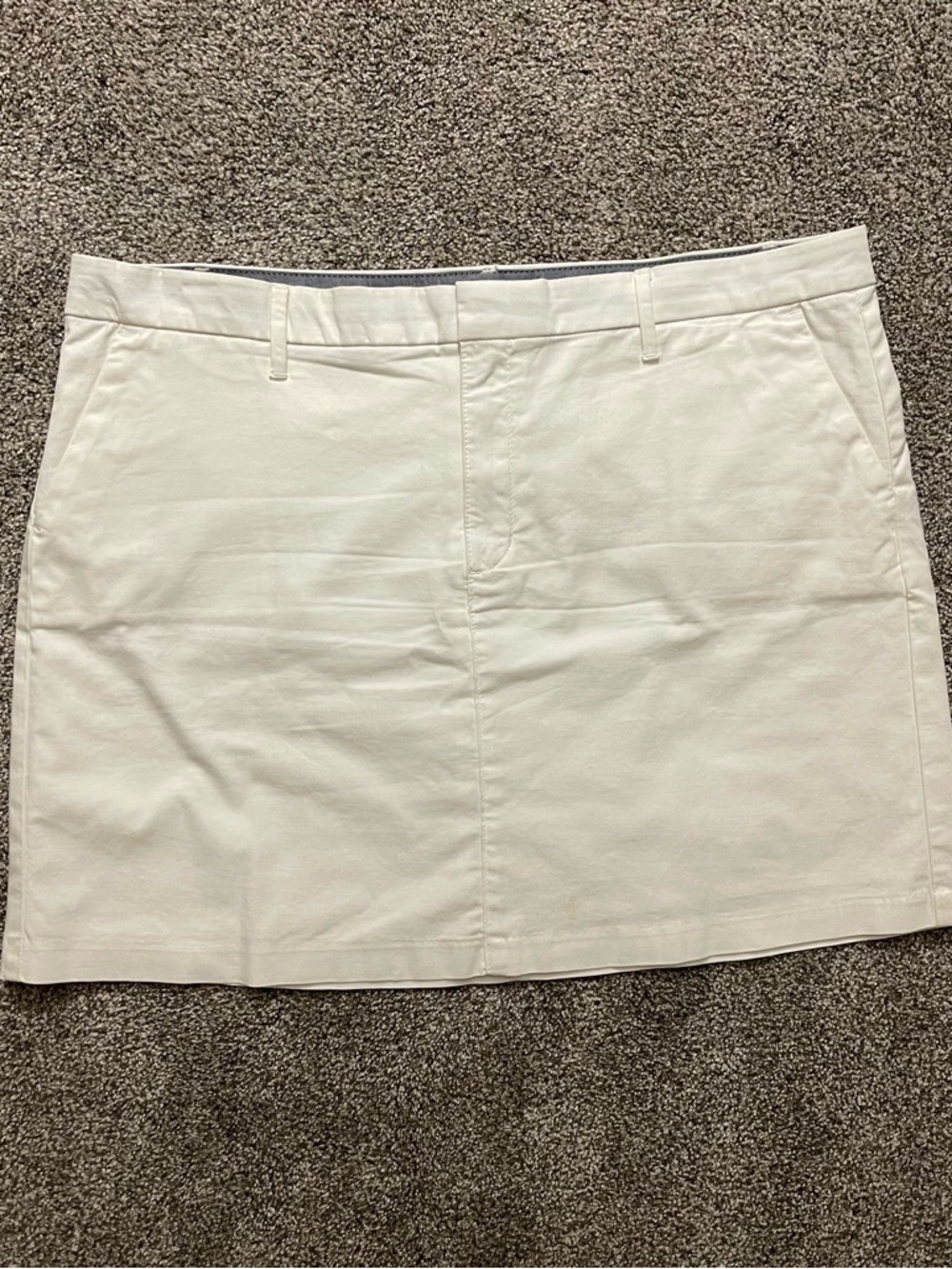 Classic White Cotton Skirt